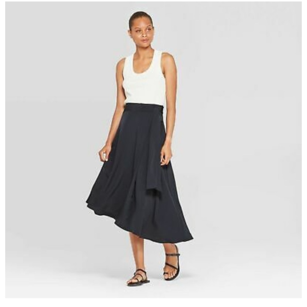 Prologue Black Midi Skirt